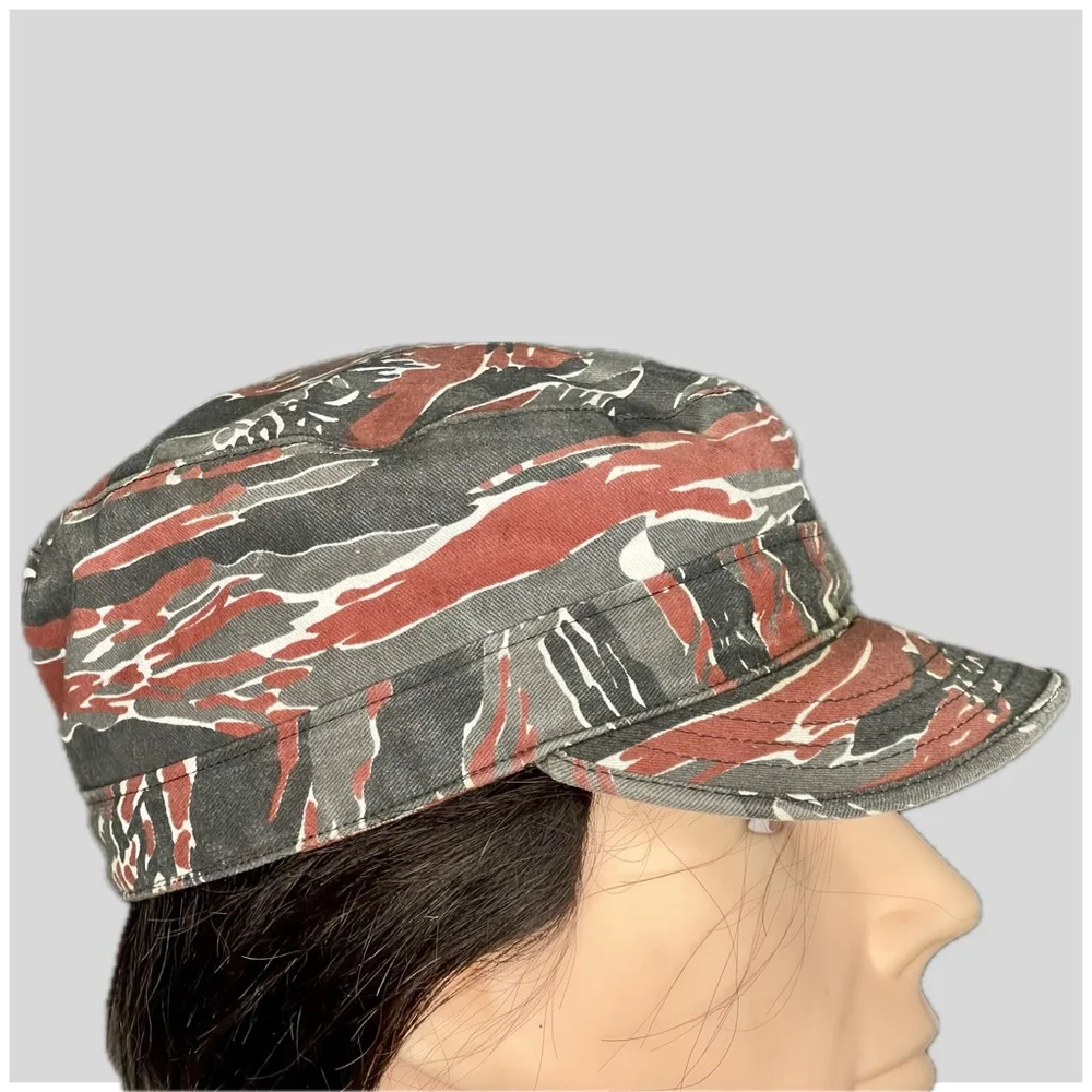 Vintage 90’s Military Issued Camouflage Combat BDU Cap Size 7 ¼